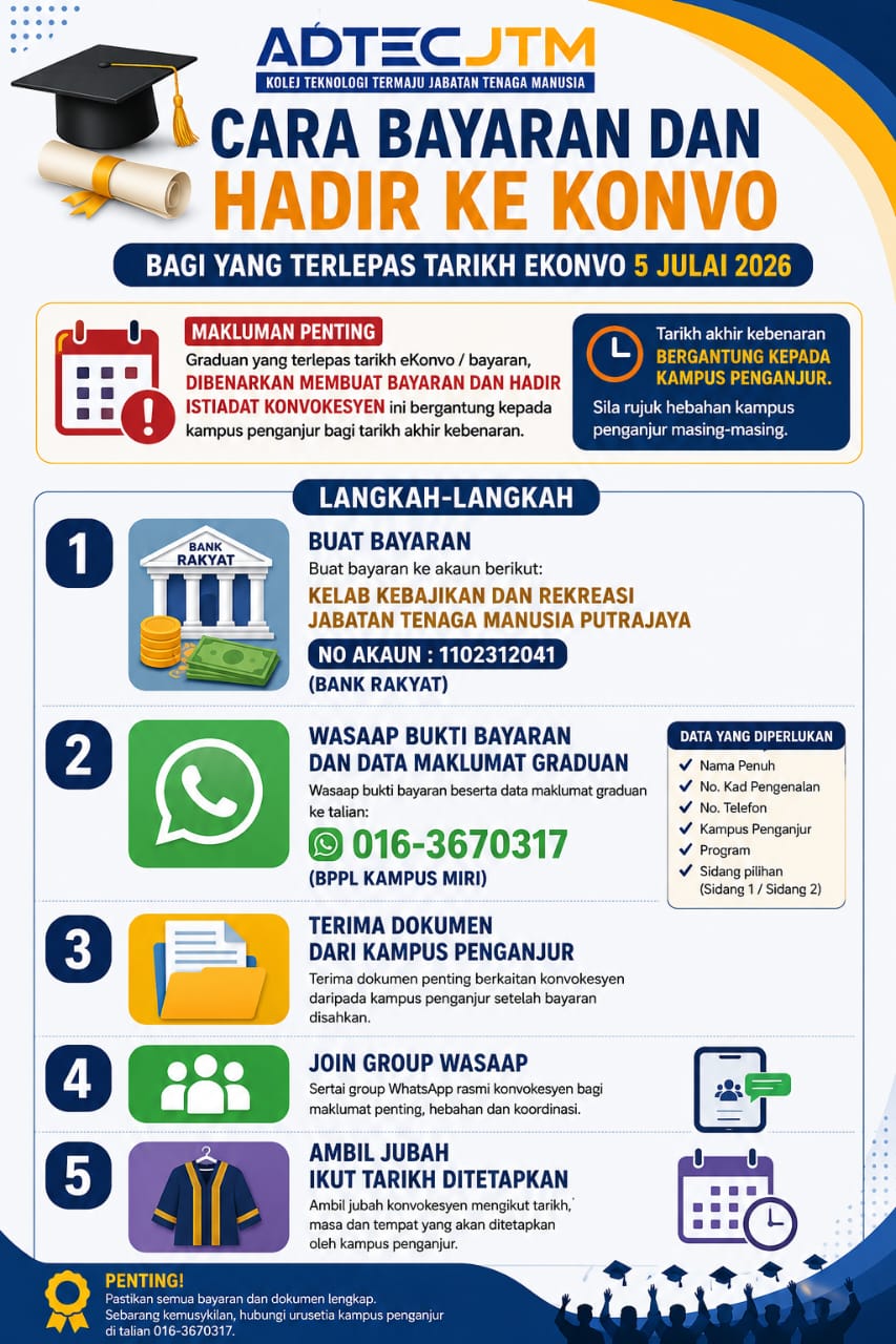 Maklumat Bayaran Konvokesyen